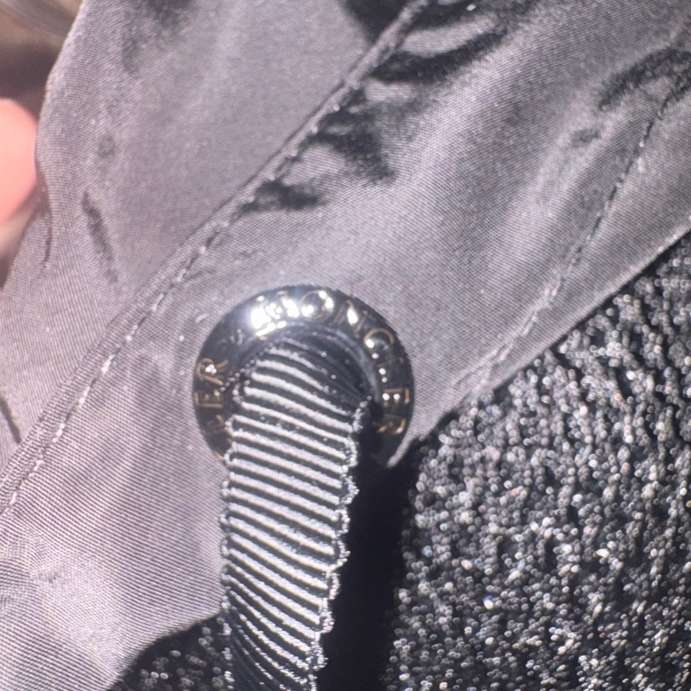 Moncler‎ Coignet Giubbotto Black Mesh Hooded Jacket Womens Peplum Coat Size 0 - Picture 5 of 13